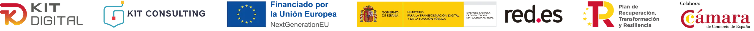 Logotipos de los organismos intervinientes en el programa Kit Digital